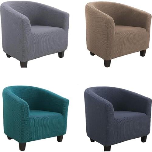 Club Chair Cover Stretch Spandex Polar fleece Armchair Cover Washable Tub Couch Slipcover Removable Furniture Protector Covers