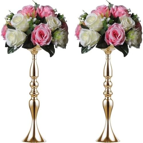 Floral Centerpiece Riser Flower Arrangement Stand for Wedding Centerpiece Birthday Anniversary Party Tablescape Decoration, Gold