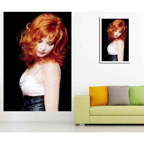 Mylene farmer sale picture of Rhinestones Cross stitch diamond painting Pattern full square/round diamond 5D DIY mosaic special