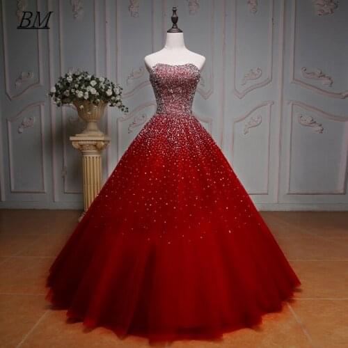 Princess Sweet 16 Pink Quinceanera Dresses Beaded Tulle Formal Pageant Ball Gown for Girl Birthday Prom Party Gowns BM678