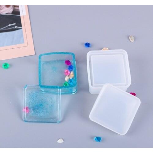 NOT AS LONG diy Epoxy Mould Type 8 Coaster Storage Box Pen Holder Mould Silicone Set Handmade Home Crafts Mirror Mould Hot Sale