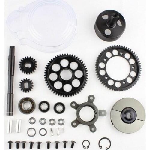 Rovan 2 Speed Transmission (Gears Are 57T, 51T, 23T, 17T) 1/5 Scale Rc Baja Parts Double Speed Gear Kits 85179
