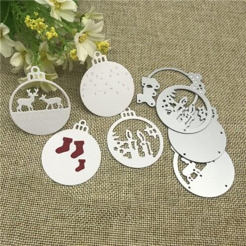 Christmas bell snowflakMetal Cutting die keychain shaker Heart Paper Key Chain Scrapbook Paper Craft Card Punch Art Knife Cutter