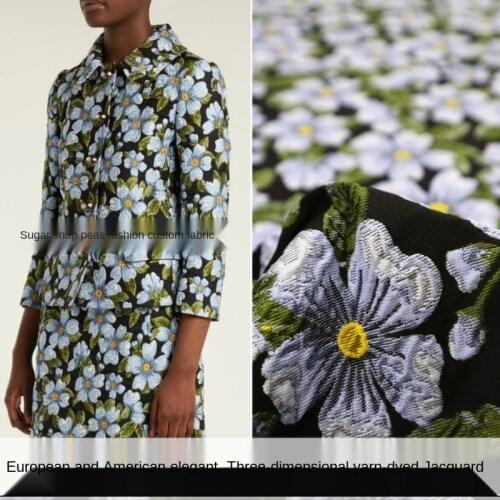 Three-dimensional high-density yarn-dyed jacquard fashion fabric, sewing fabric factory shop is not out of stock