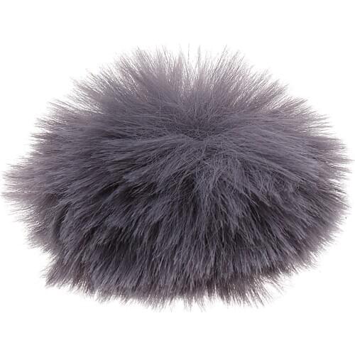 Outdoor Microphone Windscreen Wind Muff Mic Furry Cover for Lapel Mic