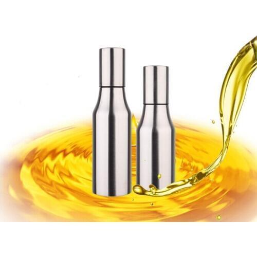 1PC Oil Dispenser Kitchen Gravy Boat 304 Stainless Steel Oil Can Leak Proof Kitchen Supplies Bottle Soy Sauce Olive 500l J1451-1