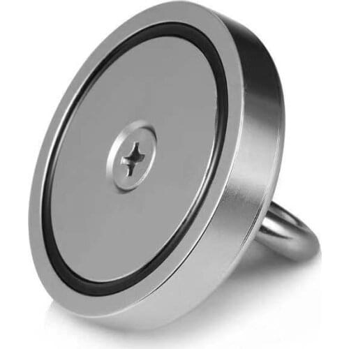 1pcs 280KG Pulling Mounting D90mm Strong Powerful Neodymium Magnetic Pot with Ring Fishing Gear Deap Sea Salvage Equipments
