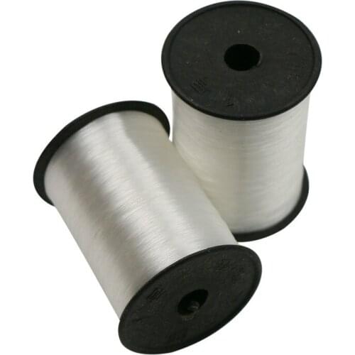 2 Pcs Fish Line Beaded 80m/Roll 0.2mm Transparent Inelastic Nylon DIY Beading Bracelet Jewelry Wedding Clothing Sewing Thread