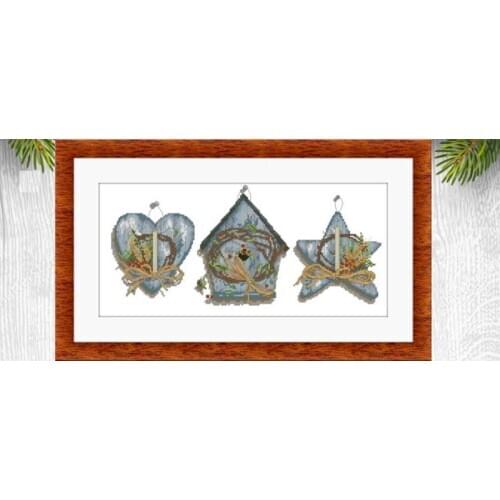 2020 New Arrival Embroidery Candles Ornaments Mini Counted Cross Stitch Kit with 100% Cotton Floss& Free Shipping for Home Decor