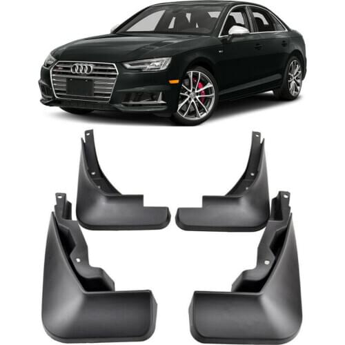 4Pcs/Set Mud Flaps Guards For Audi A4 B9 S-Line S4 Sedan 2016 2017 2018 2019 2020 Mudguards Splash Guards Fender Flare Mudflaps