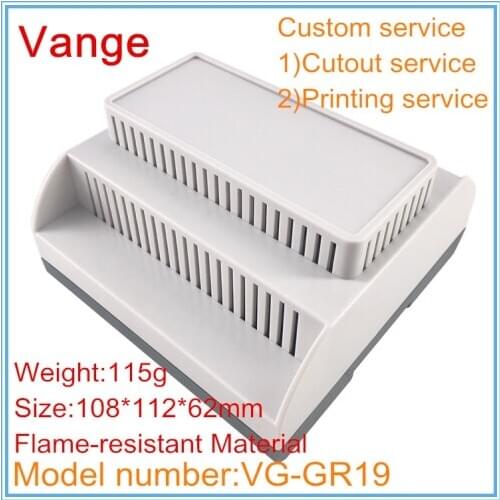 5pcs/lot apparatus project box 108*112*62mm ABS plastic junction box housing fire prevention material for power supply function