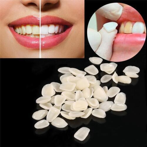1 bag Dental Temporary Crown Ultra Thin Resin Whitening Teeth Anterior Shade dentist Tooth Veneers