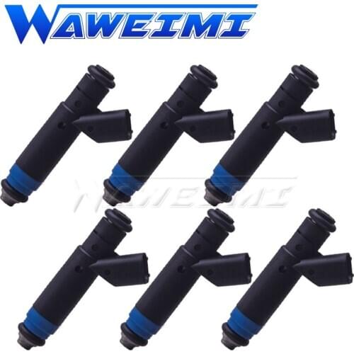 WAWEIMI 6 Pcs new car parts nozzle for auto car OEM F169B07062 875cc 80lb EV6 fuel injector nozzle