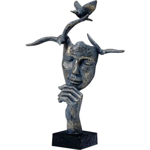 Ou abstract chin thinkers desktop creative home furnishing articles TV cabinet upholstery resin handicraft home accessories