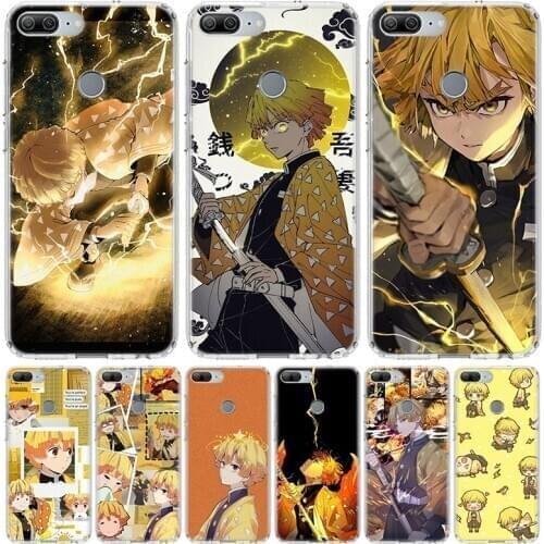 Demon Slayer Agatsuma Zenitsu Phone Case for Huawei Honor 10 9 Lite Y9 Y5 Y6 Y7 2019 8X 8A 8S 7A 7X 10i 20i Pro V30 Art Coque Ca