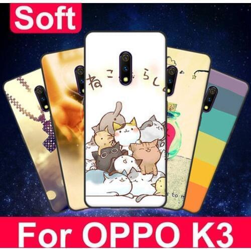 For OPPO K3 case cute cartoon soft silicone TPU phone Case For OPPO K3 K 3 PCGM00 back Cover OPPOK3 6.5" Protective bumper Shell