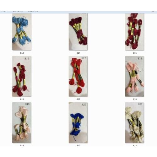 Two labels 10 pieces cross stitch threads cross stitch embroidery thread Custom threads colors 06