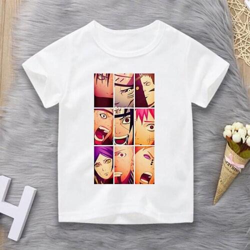 Naruto New Kids Tees Boys Girls Japan Cartoon Short Sleeve T-Shirt Tee Tops for Children Boy Costume Summer Clothes Tshirt