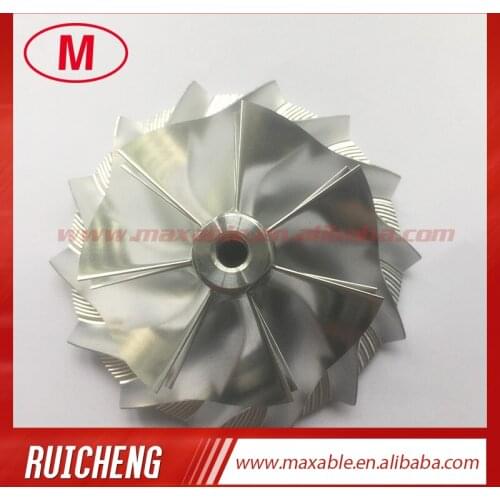 GTP38 703697-0001/170293 59.87/80.07mm 7+7 blades Reverse turbo billet/milling/aluminum 2618 compressor wheel