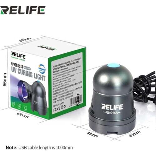 RELIFE RL-014A UV Curing lamp Multi-purpose Efficient USB Adjustable Time Switch Headlamp Bead Green Oil Glue Curing Tool