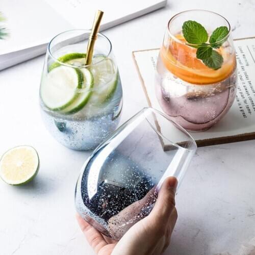 2020 New 550ml Starry Sky Gradually Changes Color Coffee Cup Glass Female Household Teacup Tersonality Wine Cup Novelty Gifts