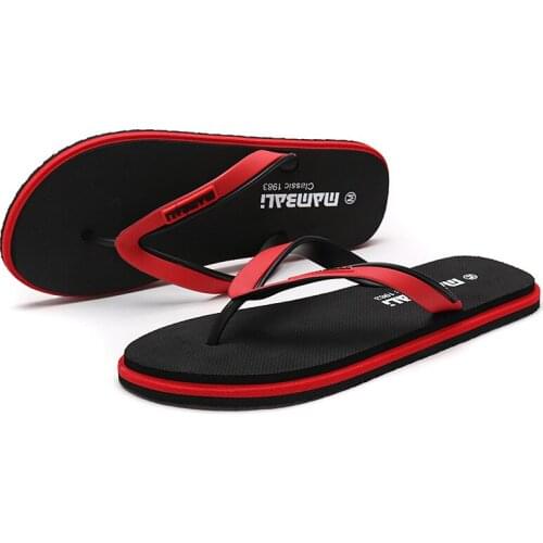 Flip-Flops Men Summer New Pinch Mens Printed Embossed Anti-Skid Wear-Resistant Outdoor Slippers Night Market Beach Funny Shoes