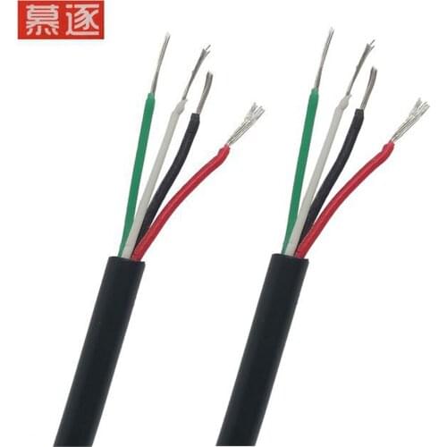 USB kabel DIY daten kabel tastatur kabel maus kabel vier core power kabel od 3,0 mm4 core 5-core elektronische kabel