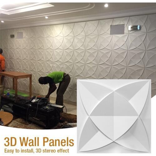 3D tile panel mold plaster wall 3D wall stickers living room wallpaper mural Waterproof 3D Wall sticker Bathroom Kitchen 50x50cm