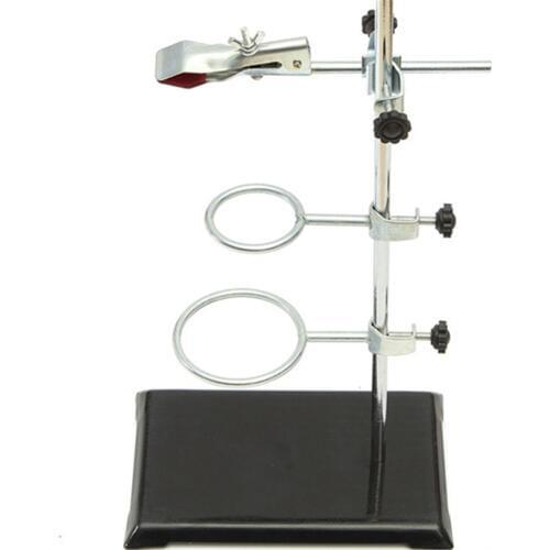 1 Set Iron Support With Clamp Clip in Laboratory Distilling Stand 50cm height School supplies