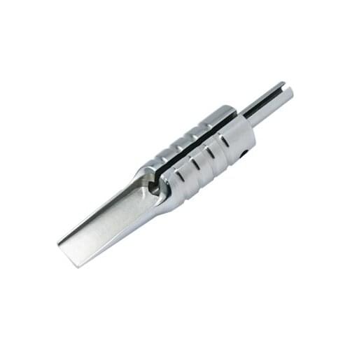 1PCS 29F 304 Stainless Steel Flat Magnum Tattoo Grip Professional Tattoo Grip Magnum Tip Back Stem Combo Supply