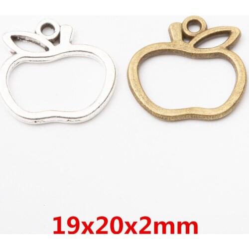 25pcs vintage apple charms fit for Pendant European Style DIY jewelry findings 5887