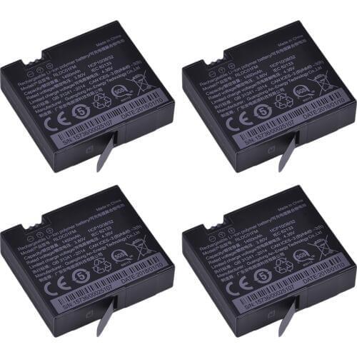 4Pcs 1450mAh Mijia Original Rechargeable Li-ion Batteries for Xiaomi Mijia Mini Camera Mijia Action Accessories