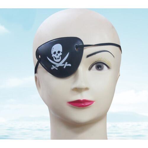 4Pcs/lot Hot Pirate Eye Patch Halloween Masquerade Pirate Accessories Cyclops Eye Patch Lazy Eye Amblyopia Skull Eye Patch