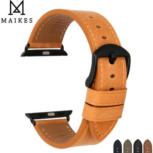 Watch Accessories Genuine Leather Watchband For Apple Watch Bands 44mm 40mm & Apple Watch Band 42mm 38mm iwatch Series 1 2 3 4