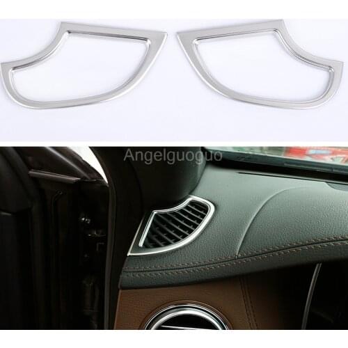 Angelguoguo Car Front Dashboard Air Vent Outlet Frame Cover Trim Sticker For 2014-2017 Mercedes Benz S Class W222 S320 S350 S500