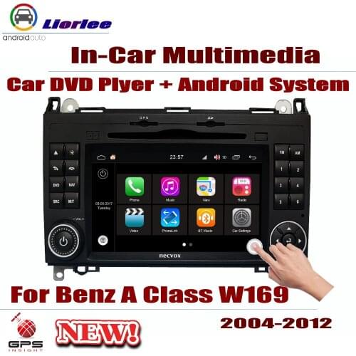Car Radio DVD Player For Mercedes Benz A Class A 160 180 200 W169 2004~2012 Android Carplay Stereo GPS Navigation Multimedia