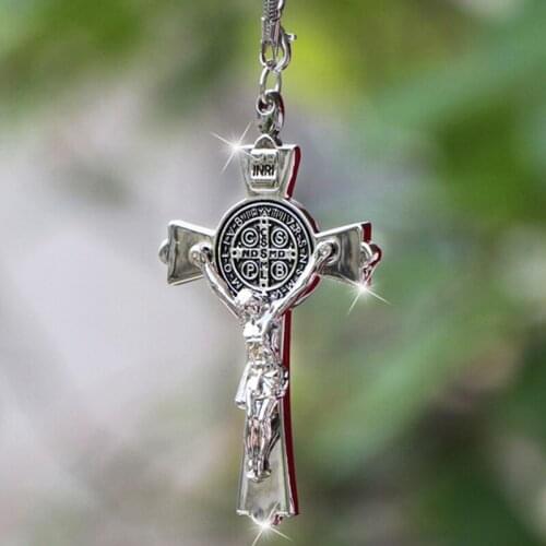 Jesus Cross Car Pendant Alloy Material Hanging Car Ornaments Accessories Fashion Unique Car Interior Accessories for Girls