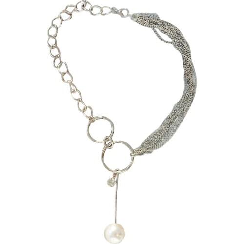 Elegant Pearl Bridal Jewelry Rhinestones Pearl Drop Wedding Jewelry for Women Gifts Friendship Necklace Forever Birthday Gift