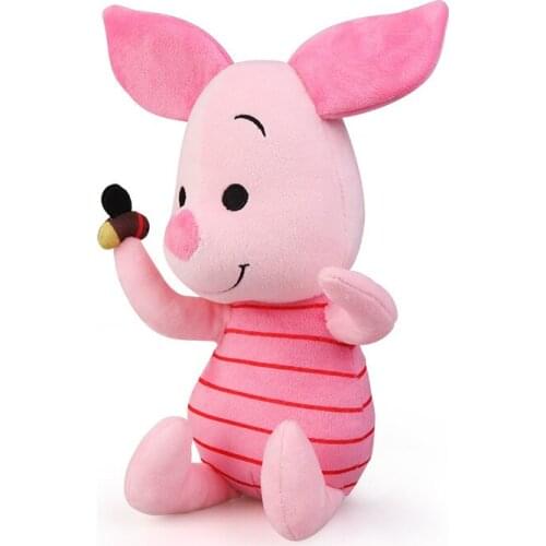 Disney Original Piglet Plush Toy Winnie The Pooh Pig Soft Stuffed Doll 34cm
