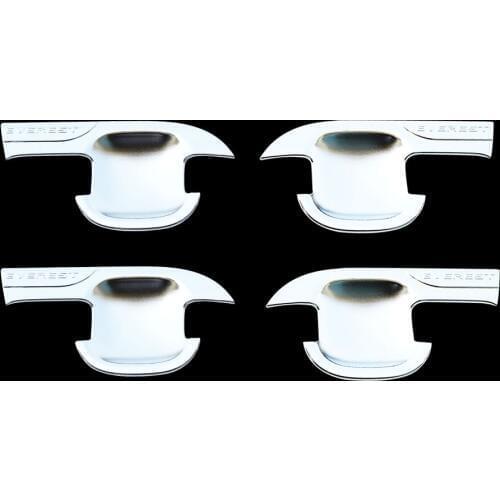 Jameo Auto ABS Chrome Car Door Handle Bowl Protection Cover Trim Stickers for Ford Everest Endeavour Raider 2015 - 2018 Parts