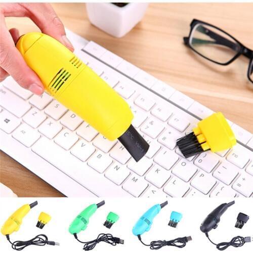 Mini Computer Keyboard Office Computer Cleaners Keyboard Brush Clean Computer Tools Vacuum Cleaner USB Dust Cleaner Portable