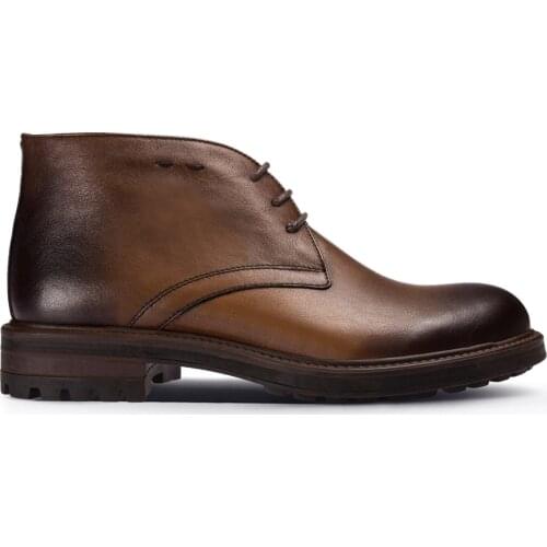 Deery Genuine Leather Men Shoes High Quality Fashion Casual Luxury Desert Boots