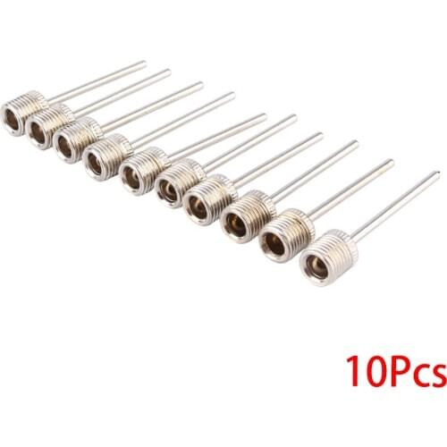 10 PCS Sports Inflating Needle Pin Nozzle Football Basketball Soccer Ball Air Pump Multi-purpose Inflation Point Needle Set