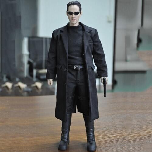 1/6 Scale Action figure Full Set Collectible KMF034 Custom The Matrix Keanu Reeves Action Figure for Fans Collection Toys Gift