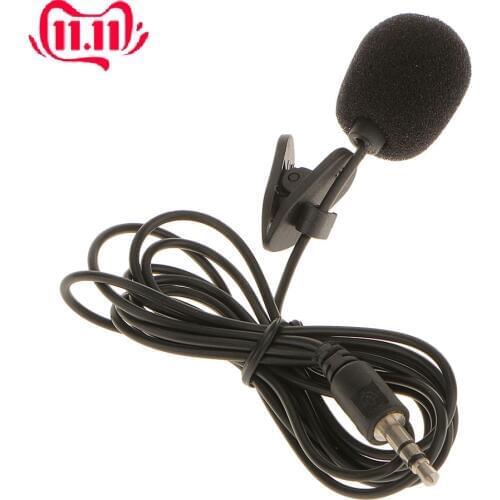 Portable Mini Interview Video Recording Microphone 3.5mm Studio Stereo Condenser Mic with Windproof Foam Cover Universal