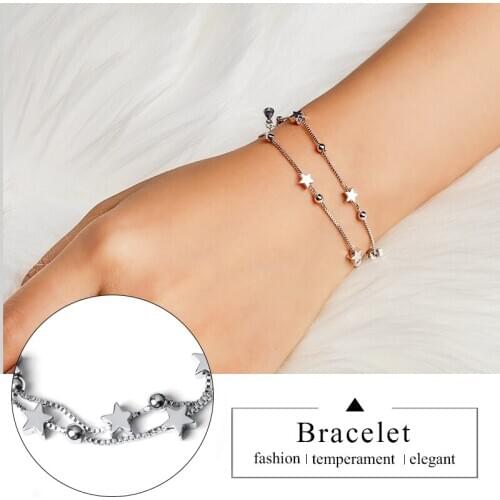 QCOOLJLY Chain Bracelets
