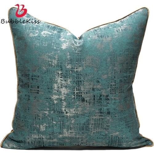 Bubble Kiss Light Luxury Pillow Cover Emerald Embroidered Cushion Cover Home Birthday Party Decoration Pillowcase for Sofa Bed