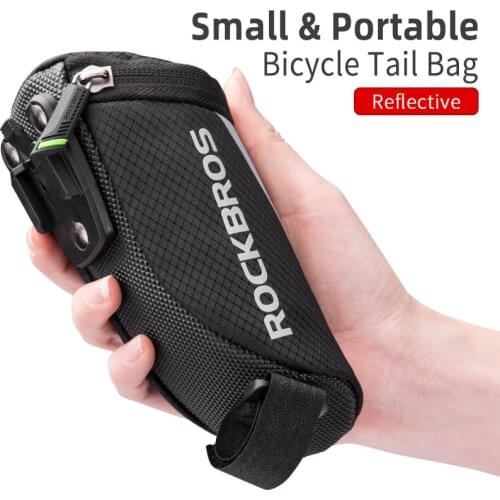 Bike Bag Portable Reflective Saddle Bag Tail Seatpost Nylon Bicycle Bag MTB Road Bike Bag Panniers Bicycle Accessories