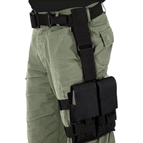 Tactical M4 Pistol Magazine Pouch Camouflage Gaine Pack Military Tactical Airsoft Clip Camo Mag Hunting Drop Leg Thigh Belt Bag