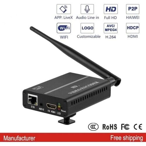 H8110WP HDMI Encoder H.264 Encoder 1080P 60FPS IP Video Encoder RTSP RTMP UDP HTTP RTMPS IPTV Encoder for Live Streaming